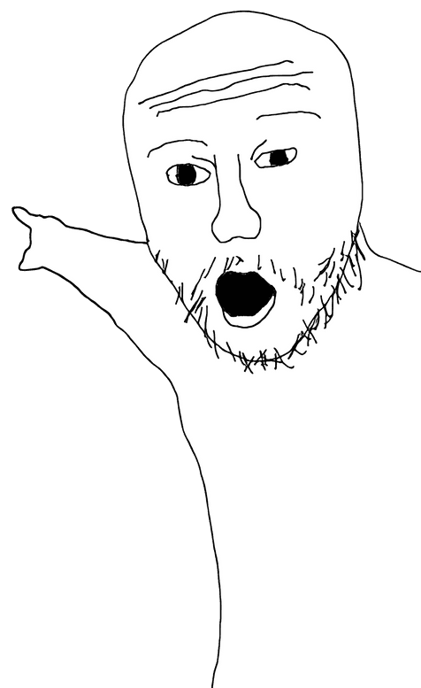 right pointing wojak